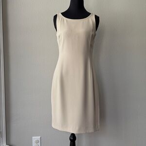 Ann Taylor Petites Cream Dress